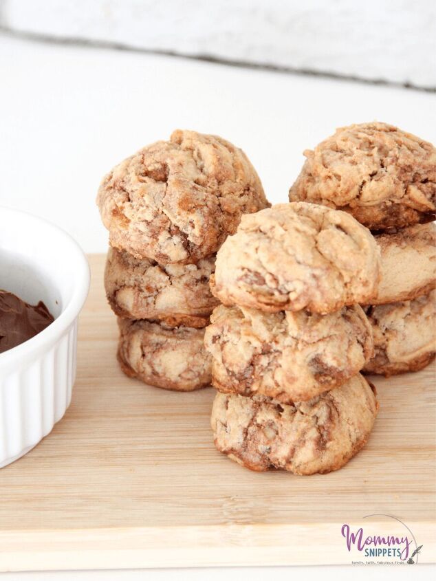 an easy recipe for peanut butter nutella cookies, Peanut Butter Nutella Cookies