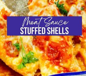 meat sauce stuffed shells, Pin this recipe for later