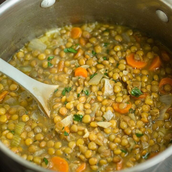 4 vegan lunch recipes to keep you warm, vegan lentil soup