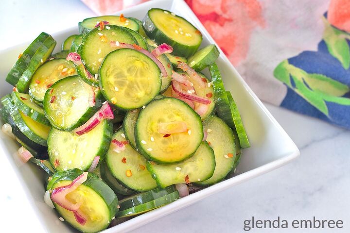 perfect pan seared pork chops, Asian Cucumber Salad