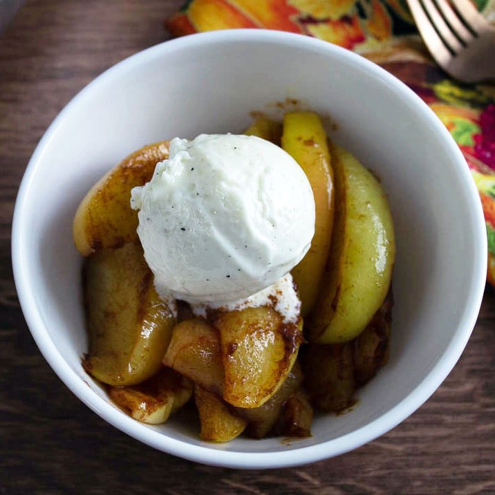 southern style cinnamon fried apples
