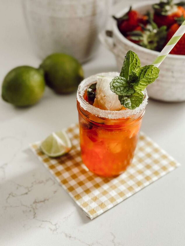 strawberry mojito mocktail, Strawberry mojito mocktail is a refreshing summer drink