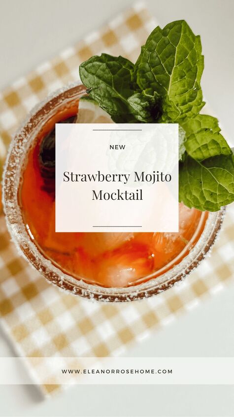 strawberry mojito mocktail, A delicious drink the for the hottest months of the year with strawberries limes mint