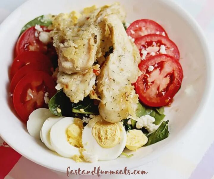 spicy garlic chicken tender salad, Spicy Garlic Chicken Tender Salad Featured Image