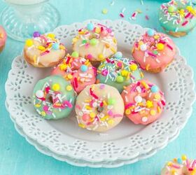 Bright and Delicious Mini Donuts With Colorful Glaze - Little Fairy Do