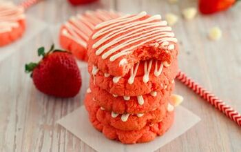Easy and Chewy Strawberry Cake Mix Cookies Recipe