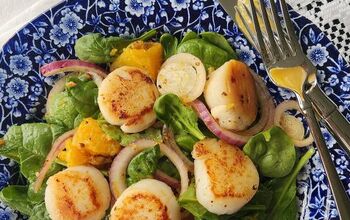 Scallop Salad Recipe With Orange, Honey Walnut Vinaigrette