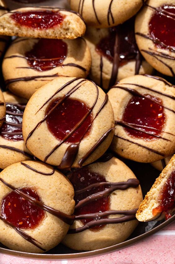 paleo raspberry thumbprint cookies, These cookies are too good to be reserved for the holiday season