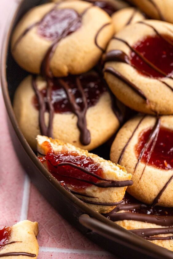 paleo raspberry thumbprint cookies, You just can t beat the texture of these cookies