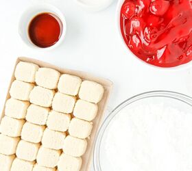 easy cherry pie cookies recipe, Cherries sugar cookie dough and other ingredients to make cherry pie cookies