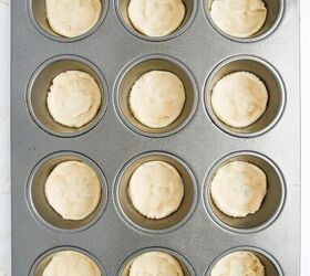 easy cherry pie cookies recipe, Sugar cookie dough in muffin tins