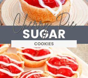 easy cherry pie cookies recipe, Cherry pie cookies on a plate and on a tray