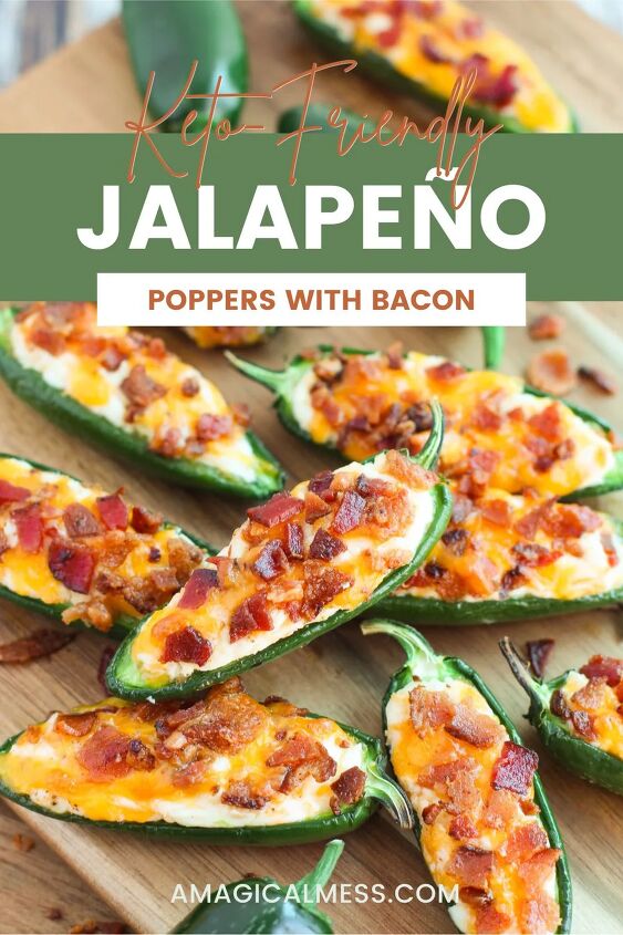 easy bacon jalapeno poppers appetizer, Bacon jalepeno poppers on a board