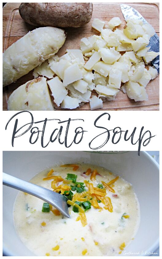 easy taco soup in 25 minutes, Homemade Potato Soup in a Bread Bowl