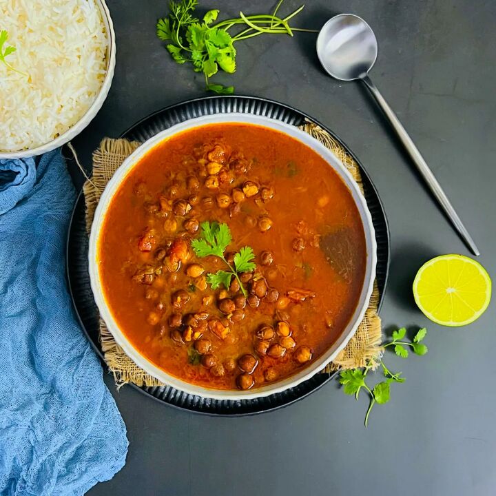 delicious kala chana curry instant pot, Kala chana curry