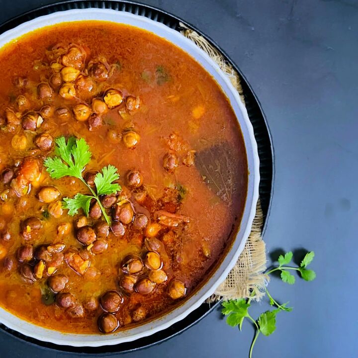 delicious kala chana curry instant pot, Black chickpea curry