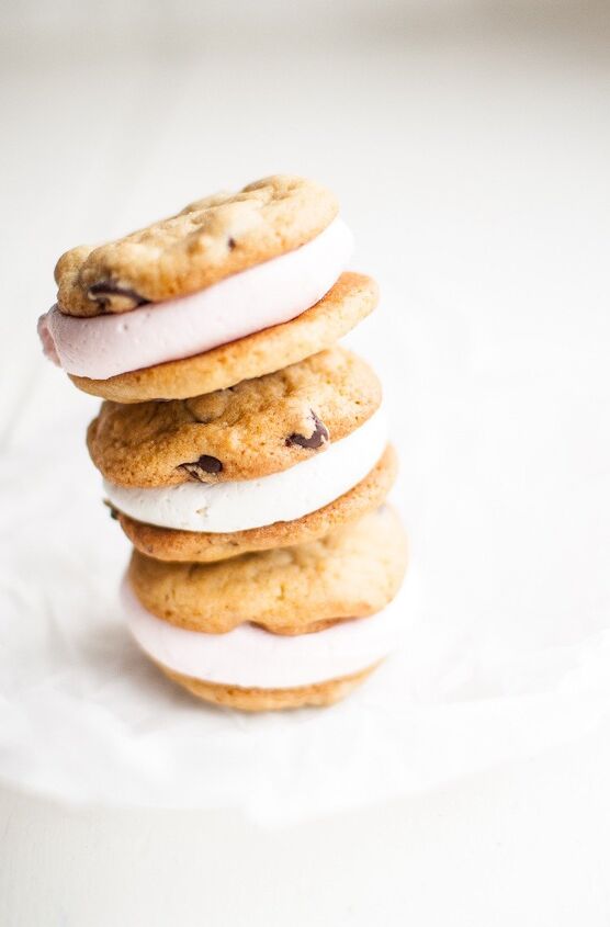 chocolate chip cookie sandwiches, chocolate chip cookie sandwiches