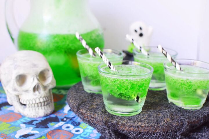 sip slurp and shiver devilishly delicious halloween drink recipes, Goblin Goo Green Halloween Punch