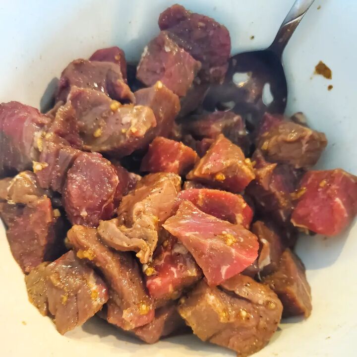karni stoba caribbean beef stew, Marinated beef for Karni Stoba