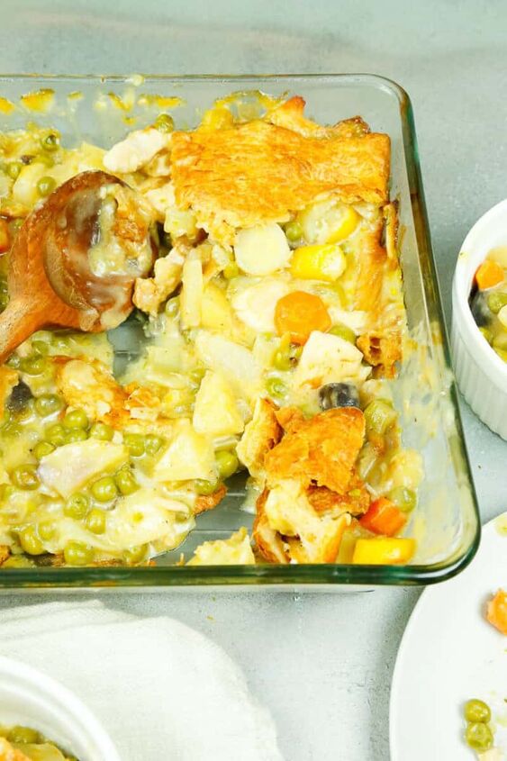 chicken pot pie with puff pastry recipe, puff pastry chicken pot pie with cream of chicken soup