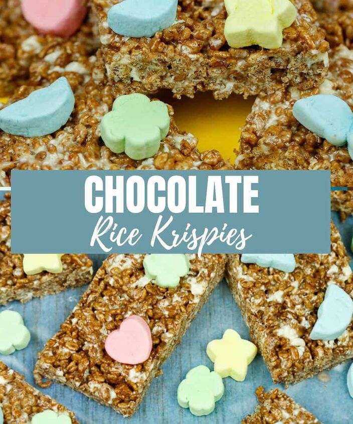 chocolate rice krispies treats, Pin this recipe for later