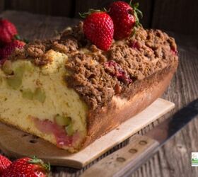 Strawberry Rhubarb Coffee Cake Without Milk