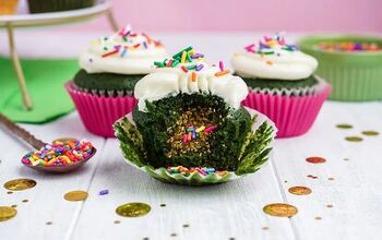 Stuffed Green Velvet Cupcakes