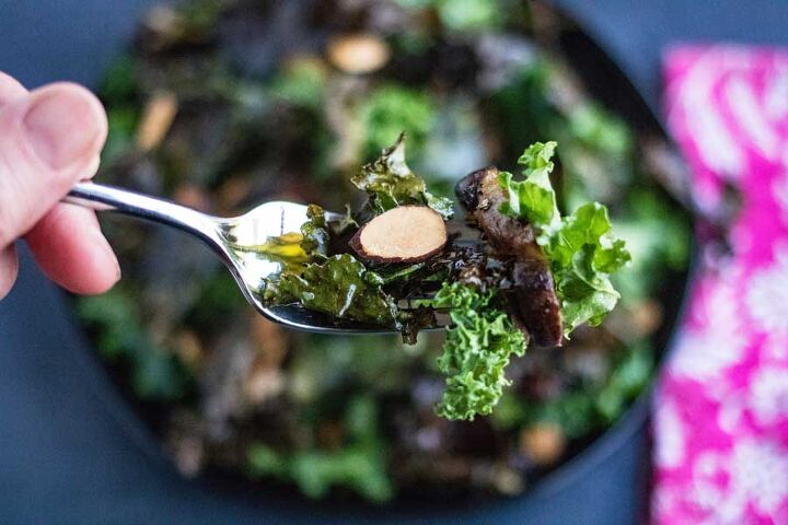 superfood kale salad with miso dressing