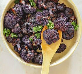 Oven Roasted Purple Cauliflower