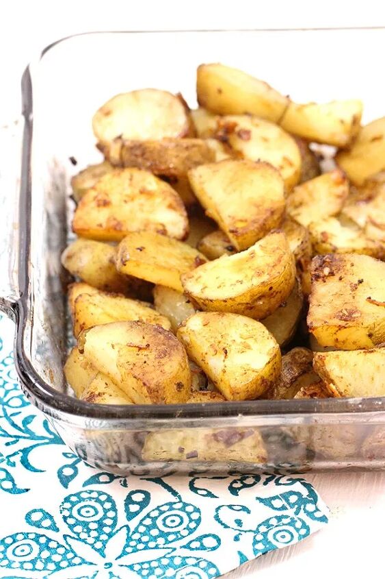 easy roasted potatoes made with one magic packet, roasted potato recipe