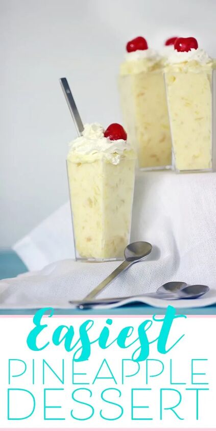 easy pineapple dessert comes together with 3 ingredients, Pineapple Dessert with only 3 ingredients Basically crack pineapple pudding SO good