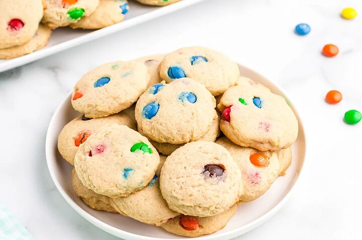 the best m m cookies sugar cookies with m ms, Plate of M M cookies