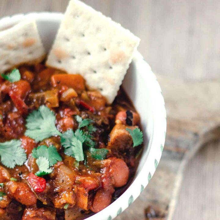easy and quick low fat vegan chilli, Low Fat Chilli