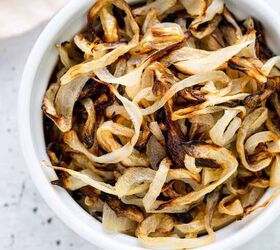 air fryer onions, A small bowl of cooked onions