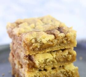 The BEST Salted Caramel Snickerdoodle Bars