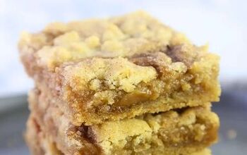 The BEST Salted Caramel Snickerdoodle Bars
