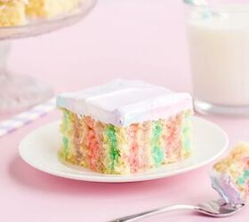 Rainbow Unicorn Poke Cake Recipe