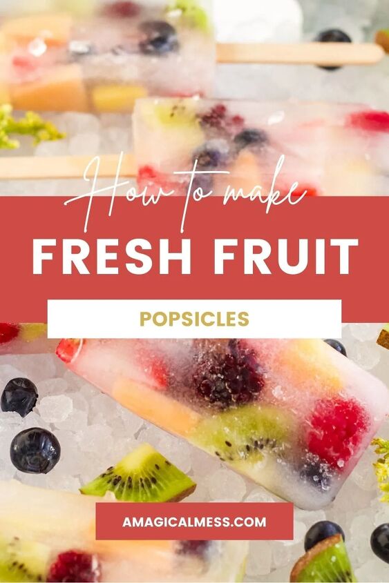 rainbow fruit popsicles, Popsicles with fruit in them in rainbow colors