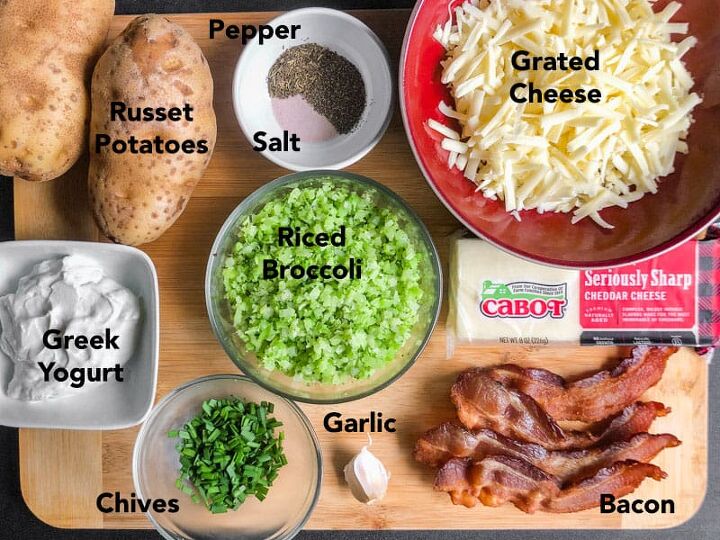 air fryer twice baked loaded potatoes, Ingredients you need