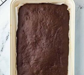 chocolate fudge cake, The baked cake