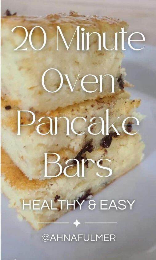 20 minute oven pancake bars, Fluffy and easy these 20 minute oven pancake bars include a boost of protein powder for a healthy breakfast adored by mom and kids alike