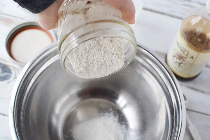 homemade pancake mix recipe to stock your pantry, Dry pancake mix into bowl