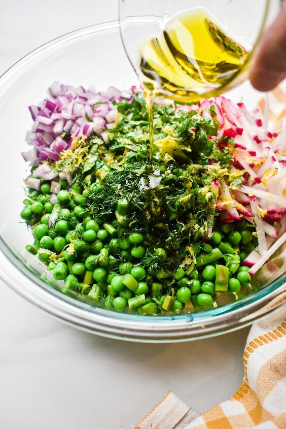 spring tabbouleh salad, Mix