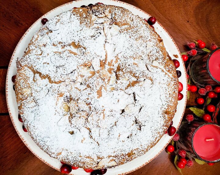 apple cranberry almond cake recipe easy moist and delicious