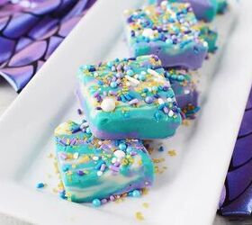 Purple and Blue Swirl Mermaid Candy Fudge