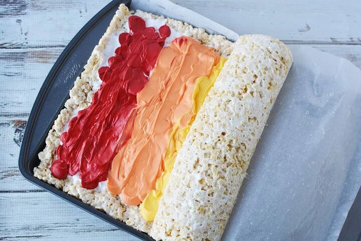 Pinwheel Rice Crispy Rainbow Pinwheel Rice Krispies Treats Recipe | Foodtalk