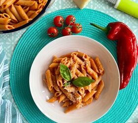 <b>Our dinner suggestion:</b> Roasted tomato & red pepper pasta