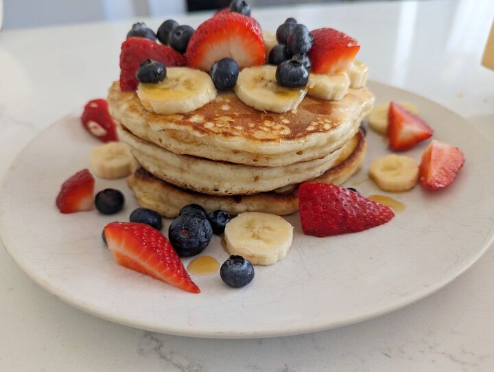 fluffy american style pancakes