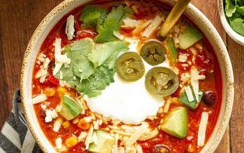Easy Spicy Mexican Chilli Bean Soup (With Corn)