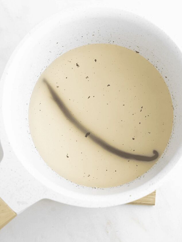 copycat starbuck s vanilla syrup 3 ingredients, Starbucks Copycats Vanilla Simple Syrup in a pot after being cooked